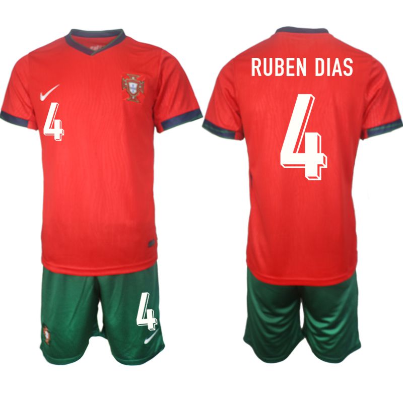 Men 2024-2025 Season Portugal home red #4 Soccer Jersey->->Soccer Country Jersey